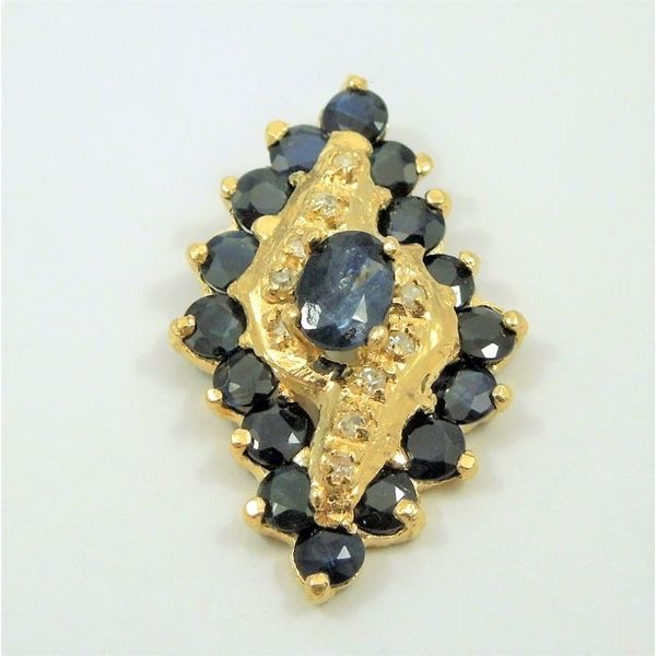 Sapphire & Diamond Pendant Joint Venture Jewelry Cary, NC