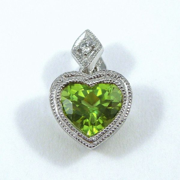 Peridot Heart Pendant Joint Venture Jewelry Cary, NC