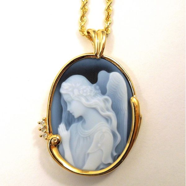 Carved Angel Cameo Pendant Joint Venture Jewelry Cary, NC