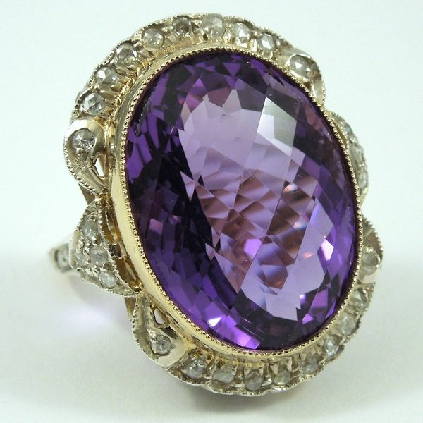 Victorian Amethyst Dinner Ring Joint Venture Jewelry Cary, NC