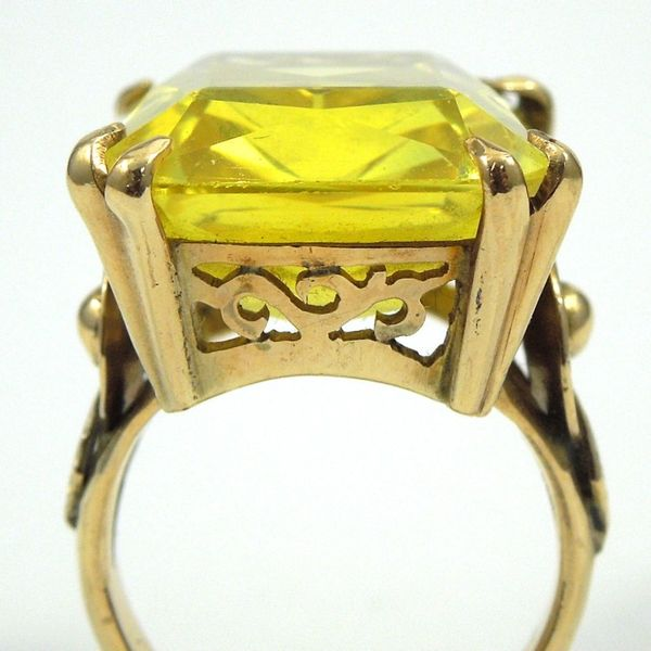 Vintage Lemon Quartz Ring Image 2 Joint Venture Jewelry Cary, NC