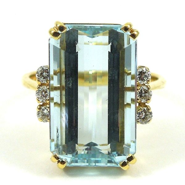 Aqua & Diamond Ring Joint Venture Jewelry Cary, NC