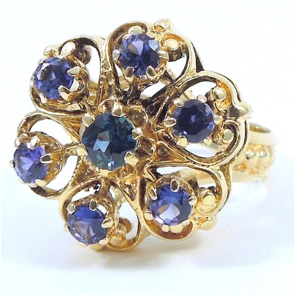 Vintage Iolite Cluster Ring Joint Venture Jewelry Cary, NC