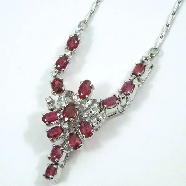 Ruby & Diamond Necklace Joint Venture Jewelry Cary, NC