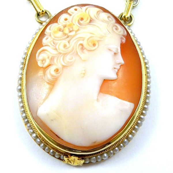 Three Cameo Necklace Image 2 Joint Venture Jewelry Cary, NC