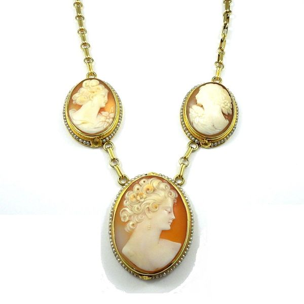 Three Cameo Necklace Joint Venture Jewelry Cary, NC