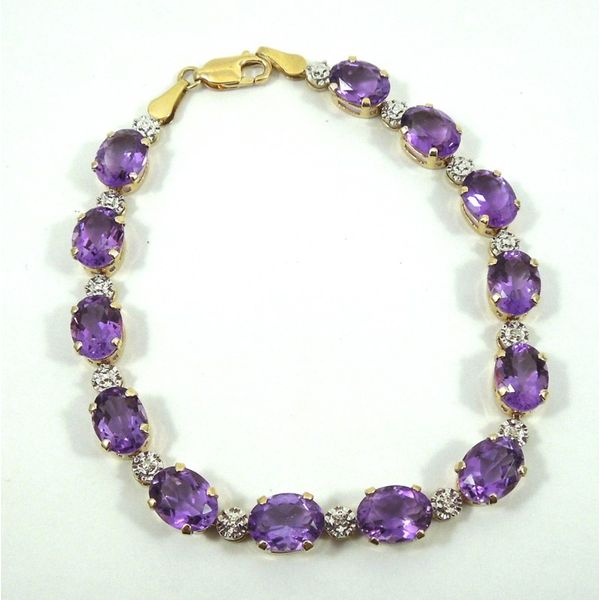 Amethyst & Diamond Bracelet Joint Venture Jewelry Cary, NC