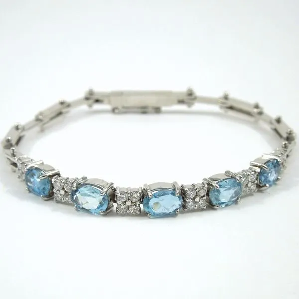 Blue Topaz Bracelet Joint Venture Jewelry Cary, NC