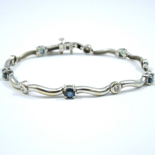 Sapphire & Diamond Bracelet Joint Venture Jewelry Cary, NC