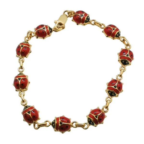 Ladybug Enamel Bracelet Joint Venture Jewelry Cary, NC