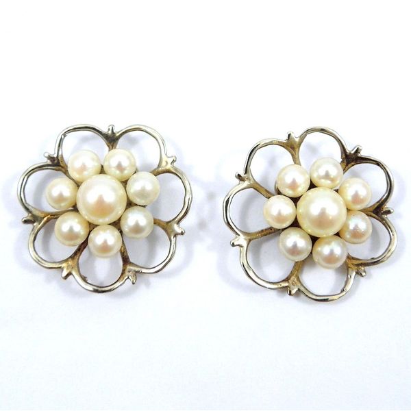 Pearl Cluster Earrings Joint Venture Jewelry Cary, NC