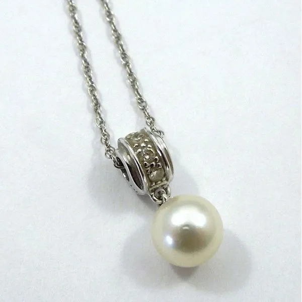 Pearl & Diamond Pendant Joint Venture Jewelry Cary, NC