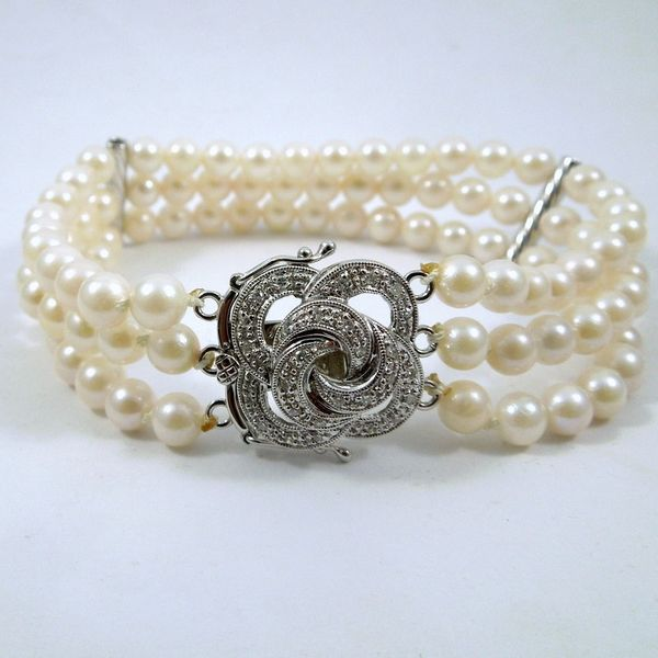 Three Strand Pearl Bracelet Joint Venture Jewelry Cary, NC