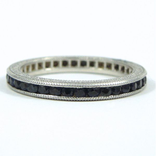 Platinum Sapphire Eternity Band Joint Venture Jewelry Cary, NC