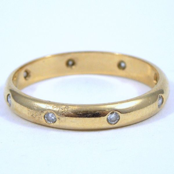 Flush Mount Diamond Wedding Band Joint Venture Jewelry Cary, NC