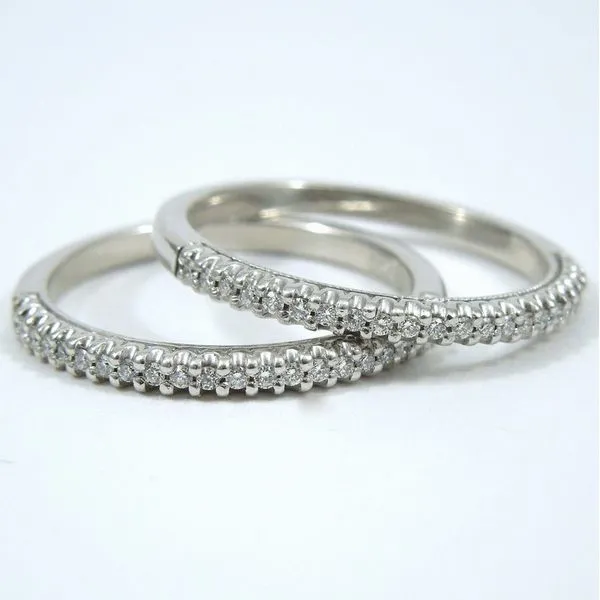 Matching Diamond Wedding Band Set Joint Venture Jewelry Cary, NC