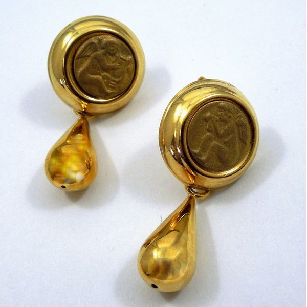 Gold Convertible Drop Earrings Joint Venture Jewelry Cary, NC