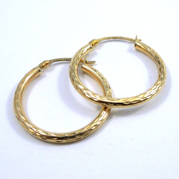 Gold Hoops Joint Venture Jewelry Cary, NC