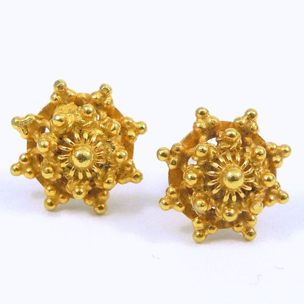Gold Stud Earrings Joint Venture Jewelry Cary, NC