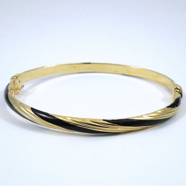 Gold & Enamel Bangle Joint Venture Jewelry Cary, NC