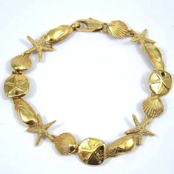 Gold Shell Bracelet Joint Venture Jewelry Cary, NC