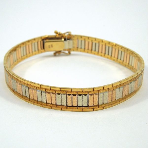 Tri-Gold Bracelet Joint Venture Jewelry Cary, NC