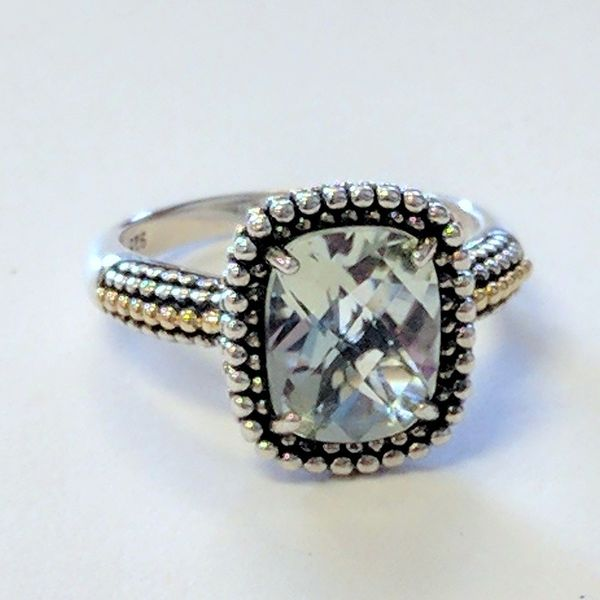 Two Tone Green Amethyst Ring Joint Venture Jewelry Cary, NC