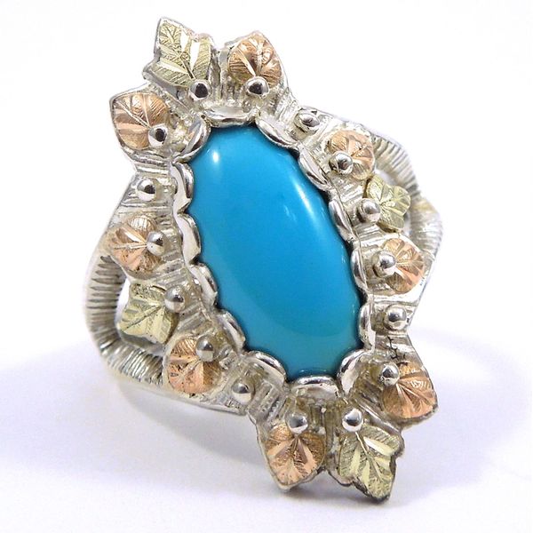 Oval Cut Turquoise Ring Joint Venture Jewelry Cary, NC