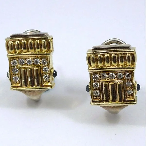 Two Tone Arc de Triomphe Earrings Joint Venture Jewelry Cary, NC