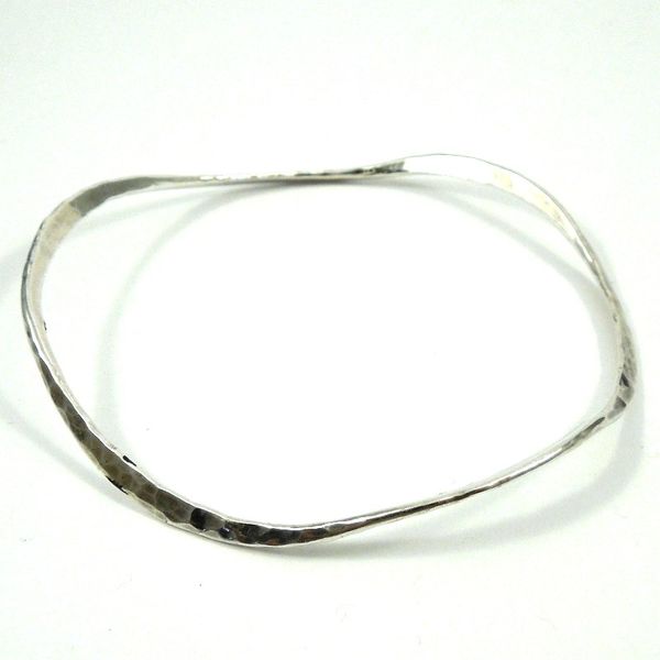 Hammered Silver Bangle Joint Venture Jewelry Cary, NC