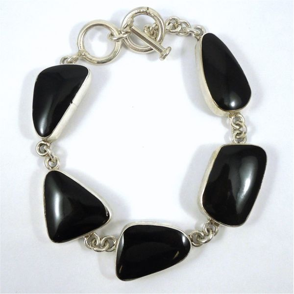 Silver & Onyx Bracelet Joint Venture Jewelry Cary, NC