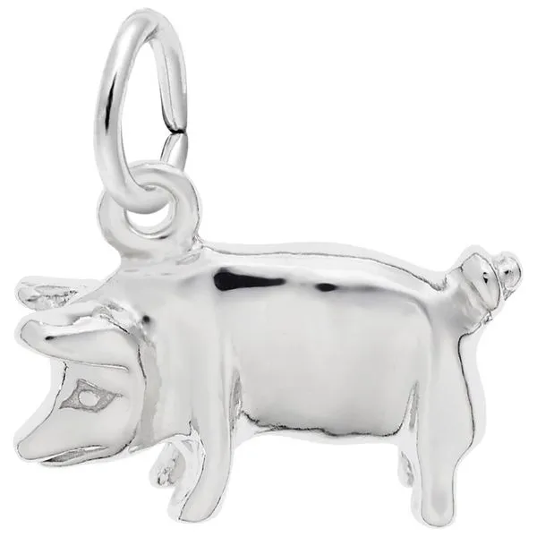 Sterling Silver Medium Pig Charm J. Schrecker Jewelry Hopkinsville, KY