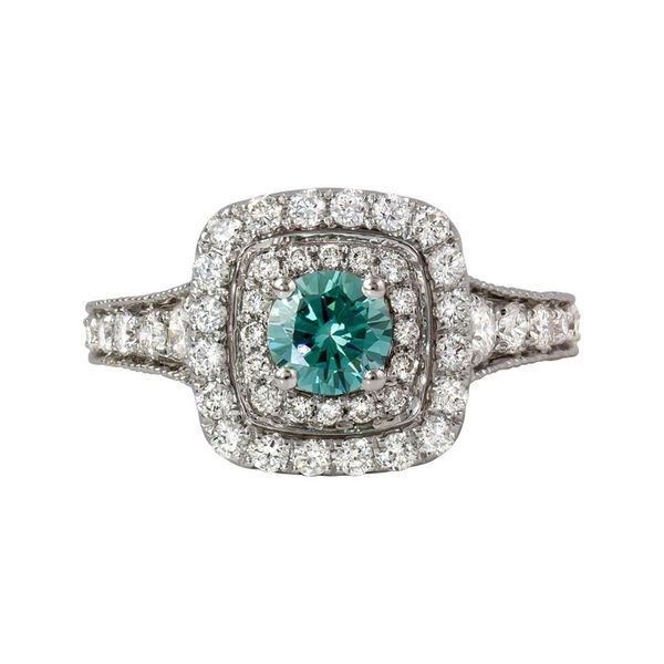Blue Diamond Ring J. Thomas Jewelers Rochester Hills, MI