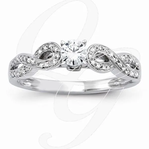 Infinity Diamond Engagement Ring J. Thomas Jewelers Rochester Hills, MI