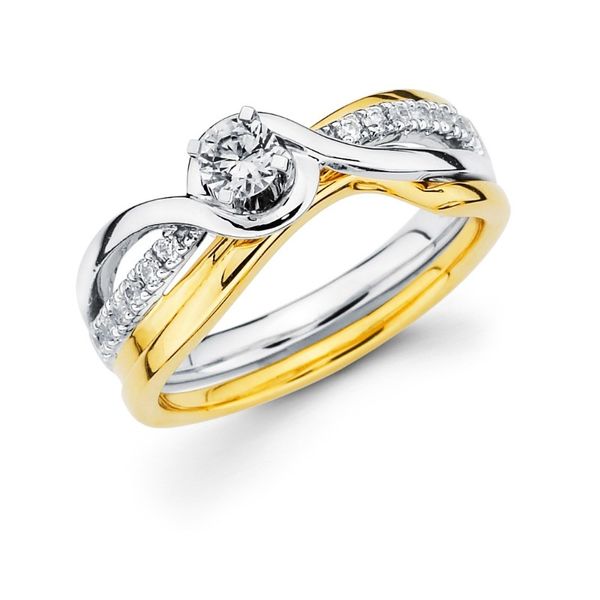 0.34Tw Crossover Diamond Ring J. Thomas Jewelers Rochester Hills, MI