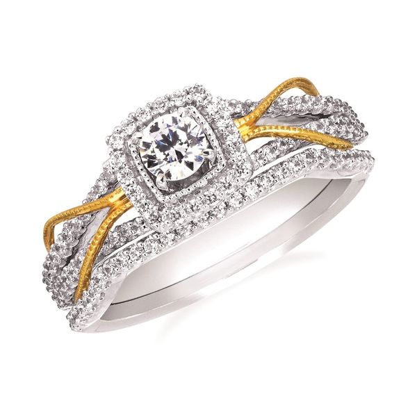 Vintage Halo Engagement Ring J. Thomas Jewelers Rochester Hills, MI