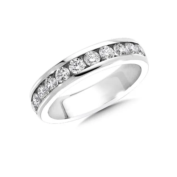 Diamond Wedding Band In 14K White Gold J. Thomas Jewelers Rochester Hills, MI