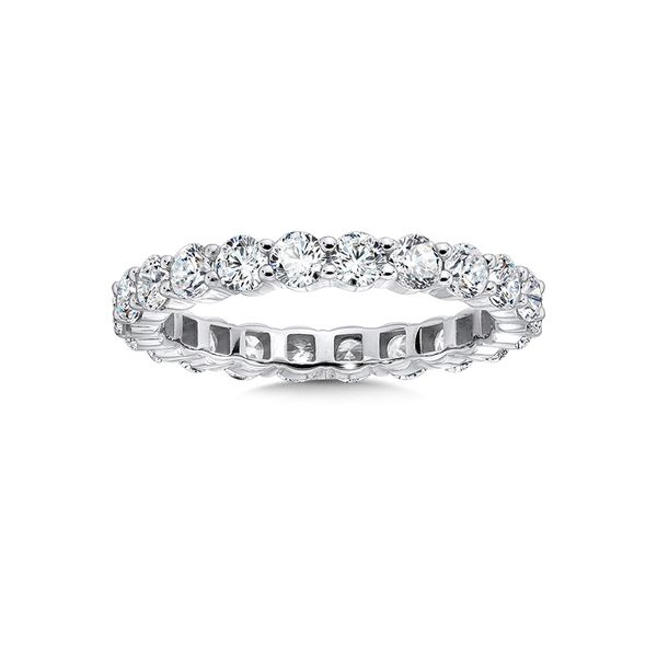 Diamond Wedding Band In 14K White Gold J. Thomas Jewelers Rochester Hills, MI