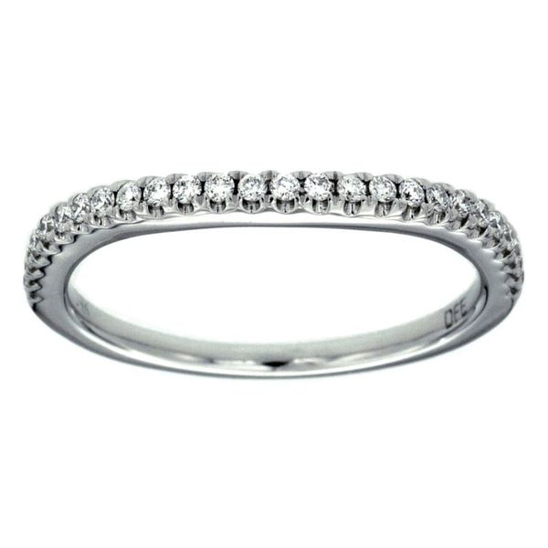 Curved Wedding Band With 0.25 Carat Round Diamonds J. Thomas Jewelers Rochester Hills, MI