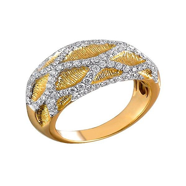 18 Karat Yellow Designer Diamond Ring J. Thomas Jewelers Rochester Hills, MI