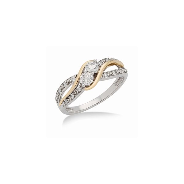 Rose and White Gold Diamond Ring J. Thomas Jewelers Rochester Hills, MI