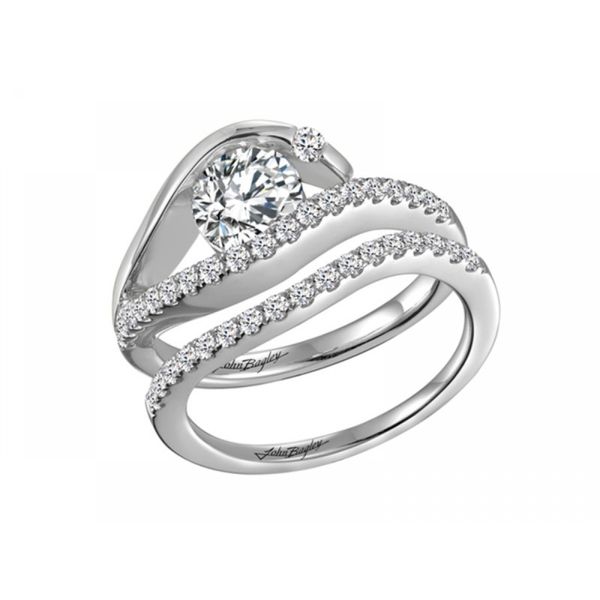 14K White Gold Diamond Engagement Ring J. Thomas Jewelers Rochester Hills, MI
