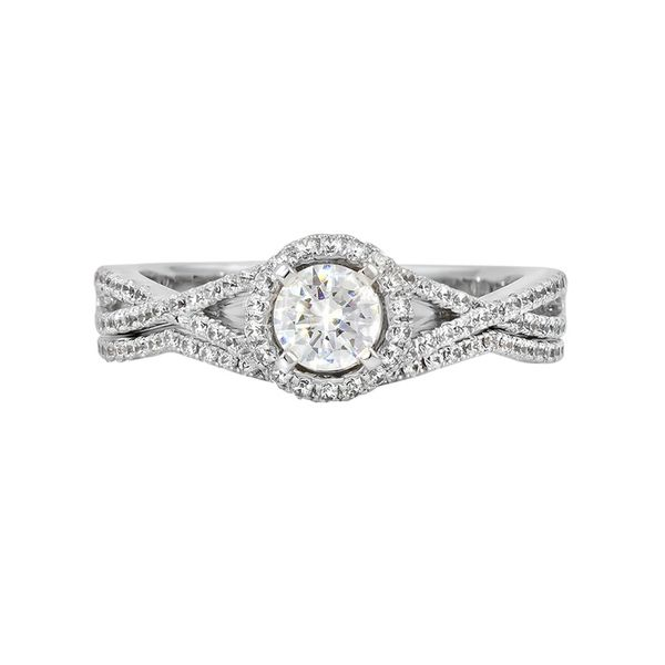 Halo Design Engagement Ring J. Thomas Jewelers Rochester Hills, MI