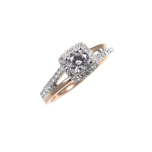 Rose And White Gold Diamond Ring J. Thomas Jewelers Rochester Hills, MI