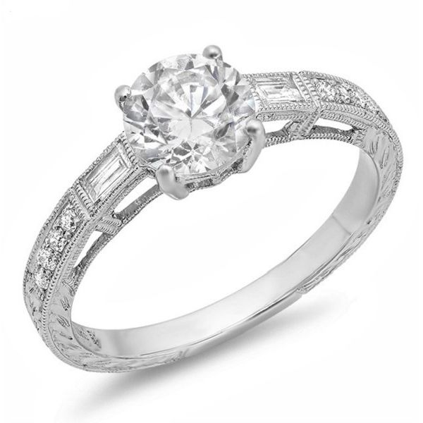 Milgrain 18 Karat Beverley K Ring J. Thomas Jewelers Rochester Hills, MI