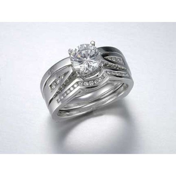 White Gold Wedding Set J. Thomas Jewelers Rochester Hills, MI