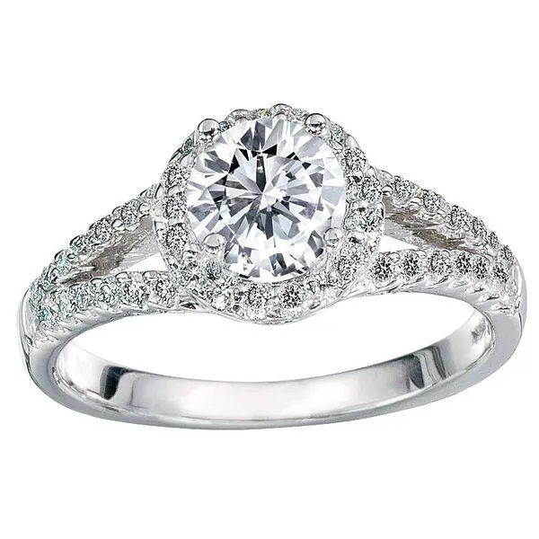 Diamond Halo Ring J. Thomas Jewelers Rochester Hills, MI