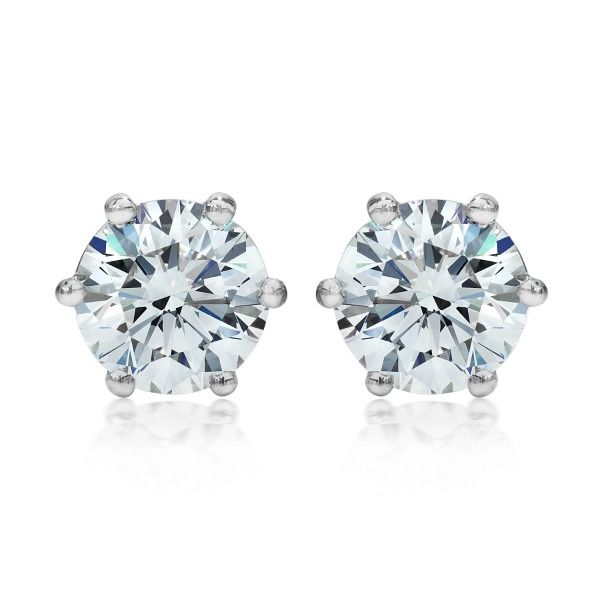 3.04 Carat Diamond Stud Earrings J. Thomas Jewelers Rochester Hills, MI