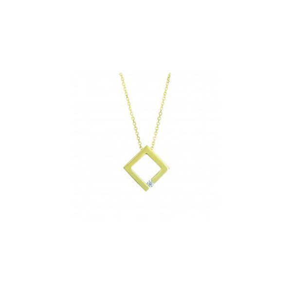 Yellow Gold Diamond Pendant J. Thomas Jewelers Rochester Hills, MI