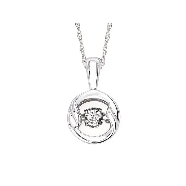 Shimmering Diamond Sterling Silver Pendant J. Thomas Jewelers Rochester Hills, MI